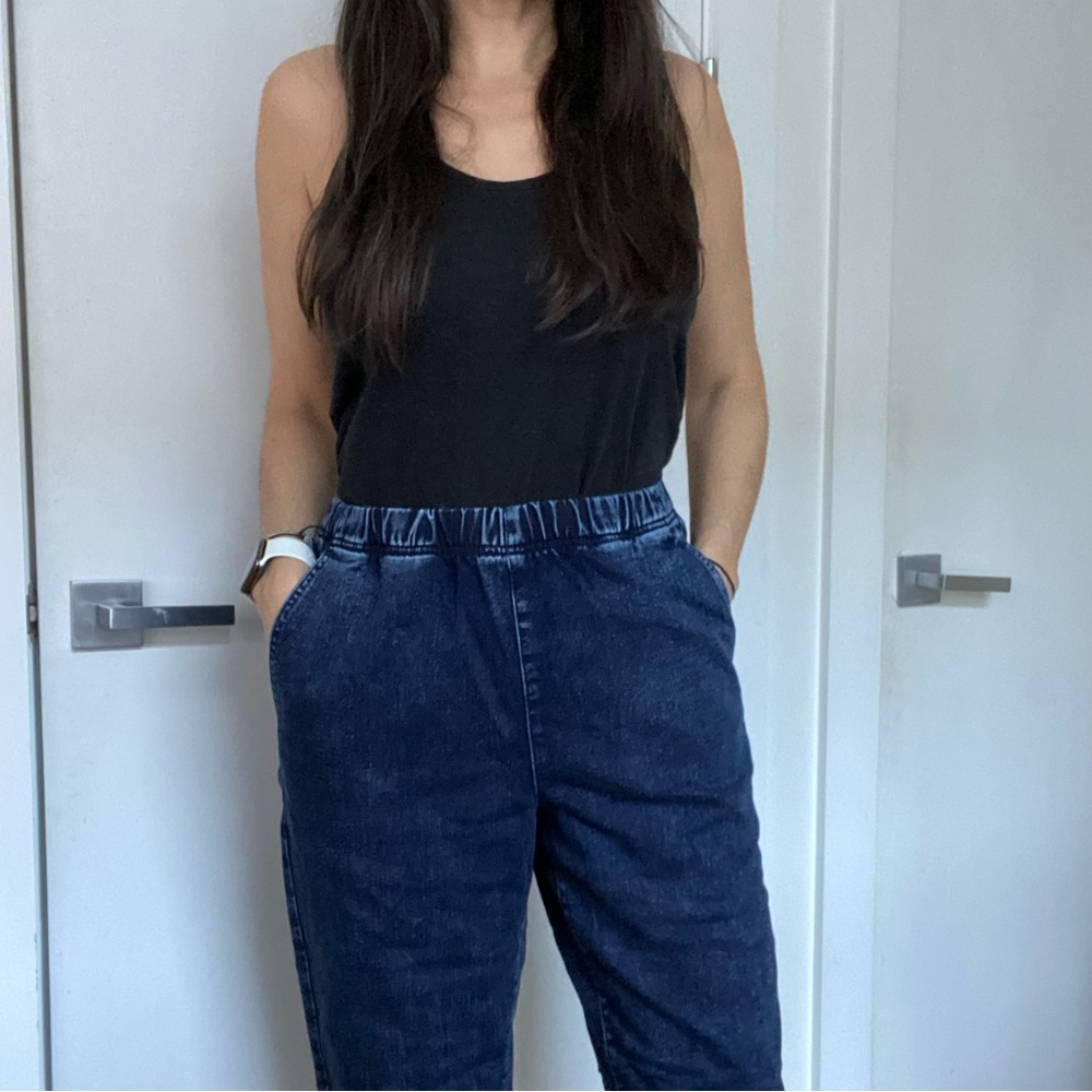 NWT Madewell Sweatpant Jeans in Gaines Wash Small